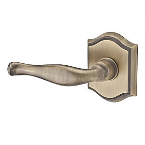 Baldwin HDDECLTAR049 Decorative Single Dummy Lever with Traditional Arch Rose - Left Handed