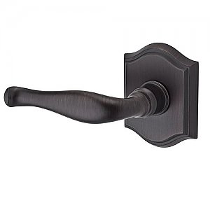 Baldwin HDDECLTAR112 Decorative Single Dummy Lever with Traditional Arch Rose - Left Handed