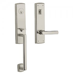 Baldwin M516055RENT Soho Right Hand Single Cylinder Mortise Entrance Handleset Trim Set with 5485 Lever