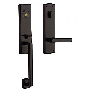 Baldwin M516102RENT Soho Right Hand Single Cylinder Mortise Entrance Handleset Trim Set with 5485 Lever