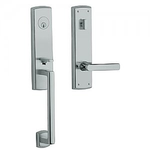 Baldwin M516260RENT Soho Right Hand Single Cylinder Mortise Entrance Handleset Trim Set with 5485 Lever