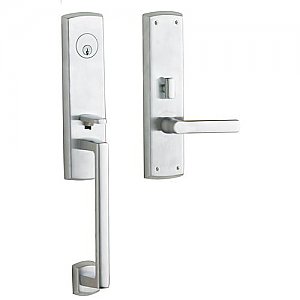 Baldwin M516264RENT Soho Right Hand Single Cylinder Mortise Entrance Handleset Trim Set with 5485 Lever