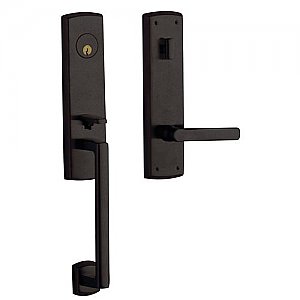 Baldwin M516402RENT Soho Right Hand Single Cylinder Mortise Entrance Handleset Trim Set with 5485 Lever