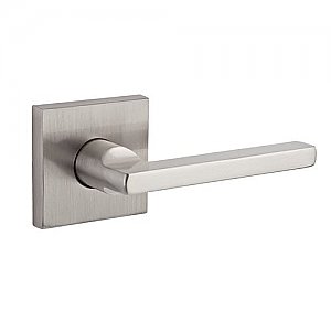 Baldwin HDSQURCSR150 Square Single Dummy Lever with Contemporary Square Rose - Right Handed