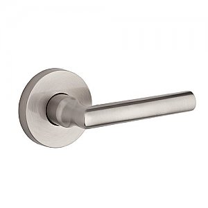 Baldwin HDTUBRCRR150 Tube Single Dummy Lever with Contemporary Round Rose - Right Handed