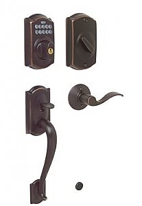 Schlage FE365CAM716ACCLH Camelot Left Handed Electronic Handleset