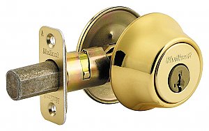 Kwikset 665-3 Polished Brass Double Cylinder Deadbolt