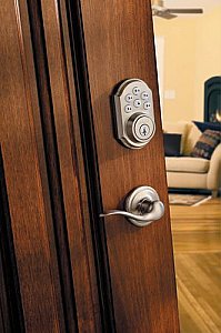 Kwikset 909-S SmartCode Electronic Keyless Entry with Lever
