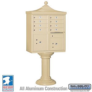 Salsbury 3308R-SAN-U Regency Decorative CBU 8 A Size Doors Type I USPS Access