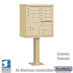 Salsbury 3308SAN-U Cluster Box Unit 8 A Size Doors Type I USPS Access