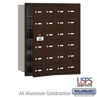 Salsbury 3624ZFU 4B+ Horizontal Mailbox 24 A Doors 23 usable Front Loading USPS Access