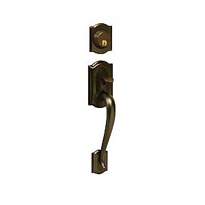 Schlage F62CAM613AVARH F-Series Camelot Right Hand Double Cylinder Handleset