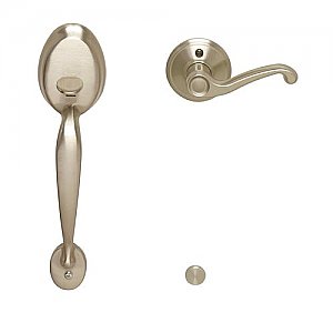 Schlage FE285PLY619FLALH Plymouth Lower Handleset for Electronic Keypad