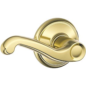 Schlage S210FLA605LH Flair Left Handed Commercial Single Locking Interconnected Entrance Deadbolt and Latch Door Lever Set