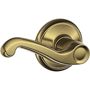 Schlage S210FLA609LH Flair Left Handed Commercial Single Locking Interconnected Entrance Deadbolt and Latch Door Lever Set