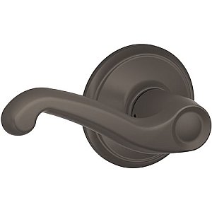 Schlage S210FLA613LH Flair Left Handed Commercial Single Locking Interconnected Entrance Deadbolt and Latch Door Lever Set