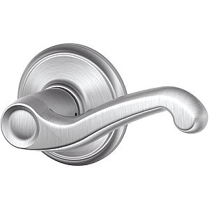 Schlage S210FLA626RH Flair Right Handed Commercial Single Locking Interconnected Entrance Deadbolt and Latch Door Lever Set