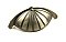 Century Hardware 25463-APH Hand Polished Aged Pewter Cali Cabinet Cup Pull