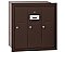 Salsbury 3503ZRP Vertical Mailbox 3 Doors Recessed Mounted Private Access