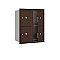 Salsbury 3710D-4PZFU 4C Horizontal Mailbox 10 Door High Unit 37 1/2 Inches Double Column Stand Alone Parcel Locker 4 PL5's Front Loading USPS Access