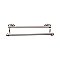 Top Knobs ED11APC Edwardian Bath Towel Bar 30 In. Double - Oval Backplate in Antique Pewter