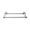 Top Knobs ED11BSNB Edwardian Bath Towel Bar 30 Inch Double - Hex Backplate in Brushed Satin Nickel