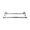 Top Knobs ED11PCB Edwardian Bath Towel Bar 30 Inch Double - Hex Backplate in Polished Chrome