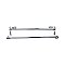 Top Knobs ED11PCC Edwardian Bath Towel Bar 30 In. Double - Oval Backplate in Polished Chrome