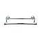 Top Knobs ED11PCE Edwardian Bath Towel Bar 30 Inch Double - Ribbon Bplate in Polished Chrome