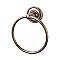 Top Knobs ED5GBZF Edwardian Bath Ring Rope Backplate in German Bronze