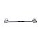 Top Knobs ED6PCF Edwardian Bath Towel Bar 18 In. Single - Rope Backplate in Polished Chrome
