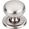 Top Knobs M1315 Victoria Knob 1 1/4 Inch w/Backplate in Brushed Satin Nickel
