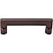 Top Knobs M1363 Aspen Flat Sided Pull 4 Inch Center to Center in Mahogany Bronze