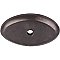 Top Knobs M1437 Aspen Oval Backplate 1 1/2 Inch in Medium Bronze