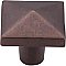 Top Knobs M1523 Aspen Square Knob 1 1/2 Inch in Mahogany Bronze