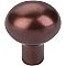 Top Knobs M1528 Aspen Small Egg Knob 1 3/16 Inch in Mahogany Bronze