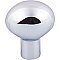Top Knobs M2066 Aspen II Small Egg Knob 1 3/16 Inch in Polished Chrome