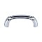 Top Knobs M2126 Dover D Pull 2 1/2in. Center to Center in Polished Chrome