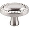 Top Knobs M347 Oval Rope Knob 1 1/4 Inch in Brushed Satin Nickel