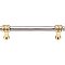 Top Knobs M374 Split Finish Pull 4 Inch Center to Center in Brushed Satin Nickel
