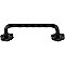 Top Knobs M650 Thin Twist D Pull 3 15/16 Inch Center to Center w/Backplate in Patina Black