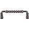 Top Knobs M670 Twisted Bar Pull 6 Inch Center to Center in Pewter