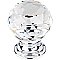 Top Knobs TK125PC Clear Crystal Knob 1 1/8 Inch in Polished Chrome