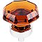 Top Knobs TK138PC Wine Octagon Crystal Knob 1 3/8 Inch in Polished Chrome