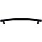 Top Knobs TK170BLK Curved Appliance Pull 12 Inch Center to Center in Flat Black