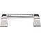 Top Knobs TK187PN Great Wall Pull 4 Inch Center to Center in Polished Nickel