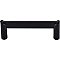 Top Knobs TK239BLK Meadows Edge Circle Pull 3 1/2 Inch Center to Center in Flat Black