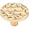 Top Knobs TK297BR Cobblestone Large Round Knob 1 15/16 Inch in Polished Brass