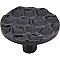 Top Knobs TK297CB Cobblestone Large Round Knob 1 15/16 Inch in Coal Black