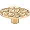 Top Knobs TK299BR Cobblestone Large Oval Knob 2 5/8 Inch in Polished Brass